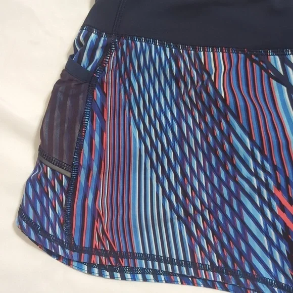 Athleta Ready Set Go 2 in 1 Shorts, Color Navy/Black Size S - Picture 8 of 16